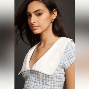 Maeve Short-Sleeve V-neck Top